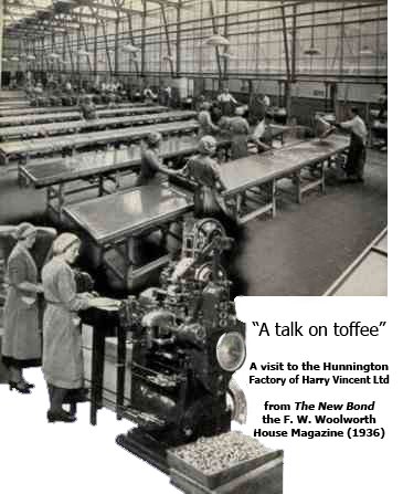 A talk on toffee from April 1936 - the interior of the Harry Vincent Ltd. toffee factory