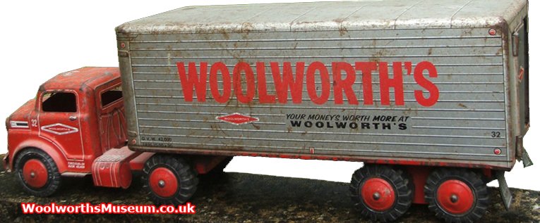 A 1950s sit and ride Woolworth lorry from the highly respected Marx Toy Company. These were sold in the larger stores in the USA