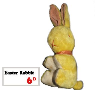 An Easter Bunny for sixpence from the Woolworths toy department