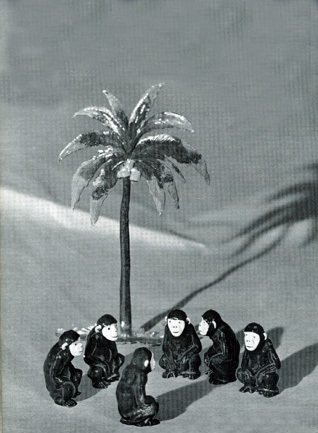 The Palm Lounge Set, consisting of six miniature apes and a palm treat as the hot toy at Christmas 1937 
