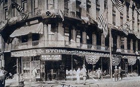 The W.H. Moore store at American Corner in Watertown, New York