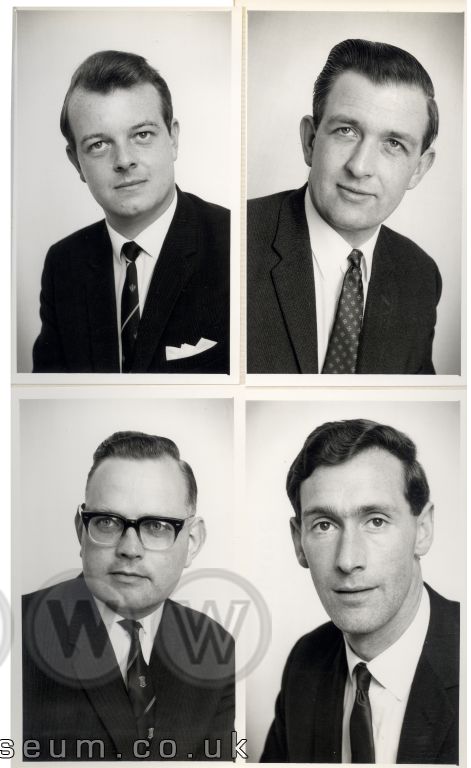 Reflecting its size, four other seasoned store managers were part of the team, comprising three divisional managers and an Associate General Manager.Clockwise from top left: Messrs. Keith Sampson, D.K. Lister (AGM), A.S. Wallace and R.S. Fleming  