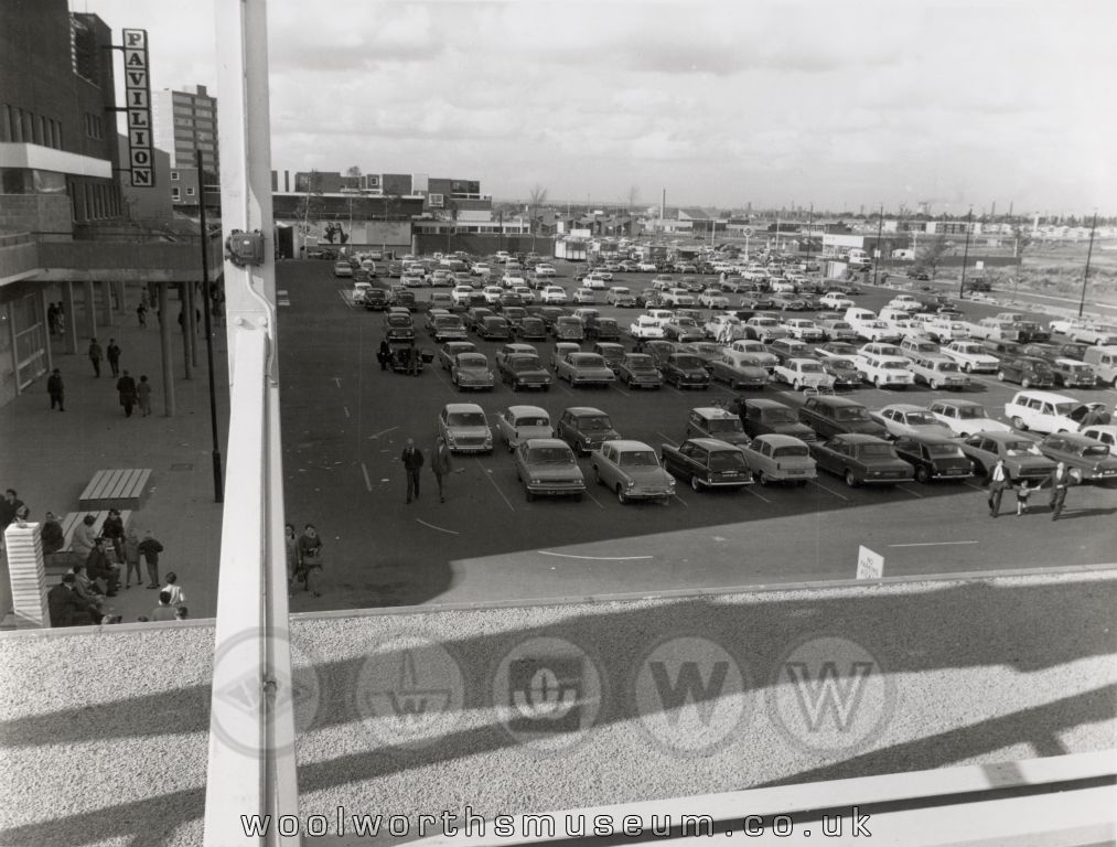 A further view of the packed car park on opening day