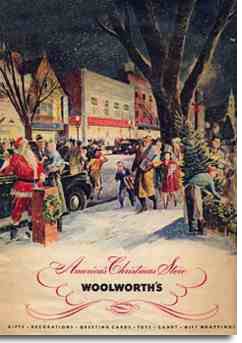 F. W. Woolworth's first ever full colour Christmas catalogue, published in the USA in 1939 when Britain was already at war.